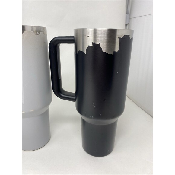 Stanley 40 Oz Tumbler Lot- 3 Tumblers - Blue / Black Gray - Picture 8 of 9